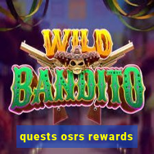 quests osrs rewards